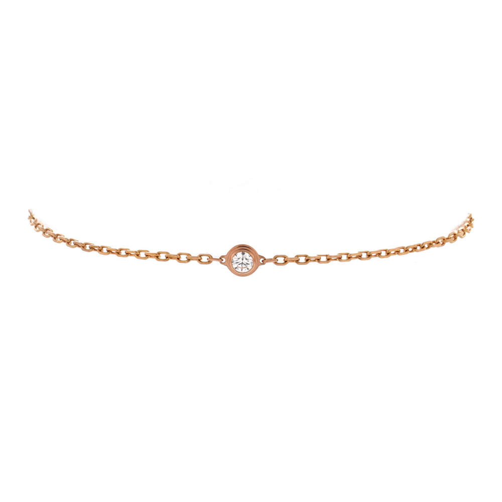 Cartier Small D'Amour Bracelet 18K Rose Gold and Diamond